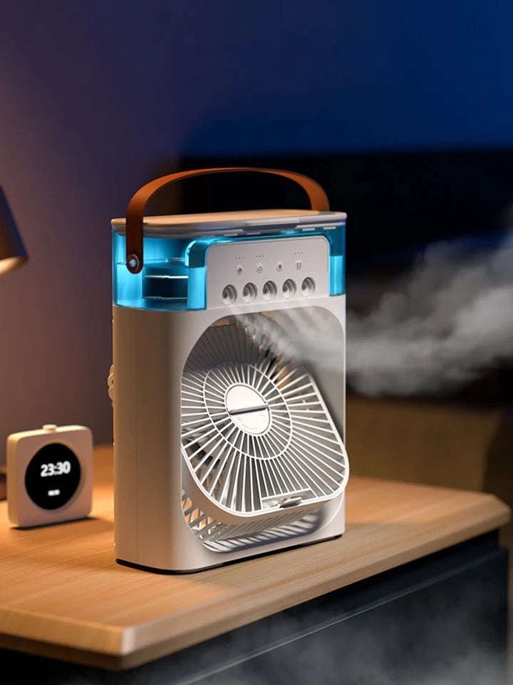 SUENTA Kompakte Mini Klimaanlage Für Frische Unterwegs Im Sommer Weiß