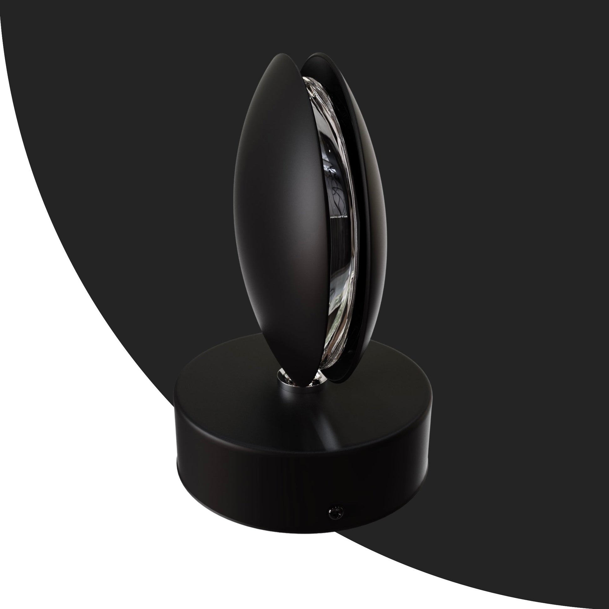 SUENTA LED-Streifenlampe Projektion Wand 360 Grad Vier Streifen Schwarz