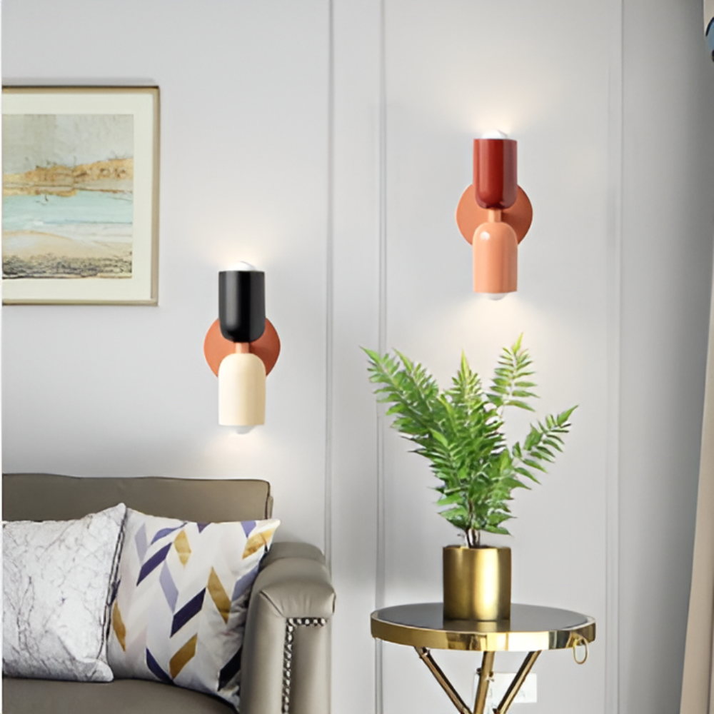 SUENTA LED Wandlampe Zweiseitig Nordisches Design Beleuchtung