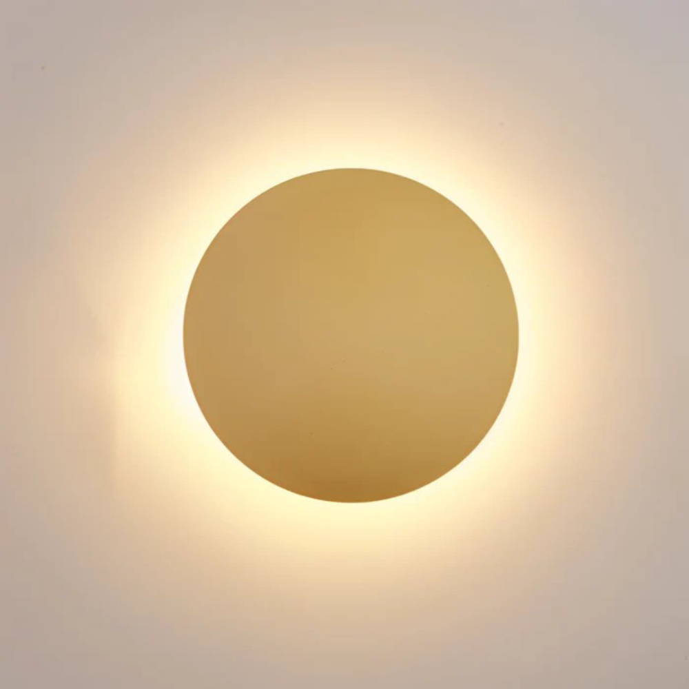 SUENTA LED Wandleuchte Schlankes Rundes Gehäuse Warmweiß Licht