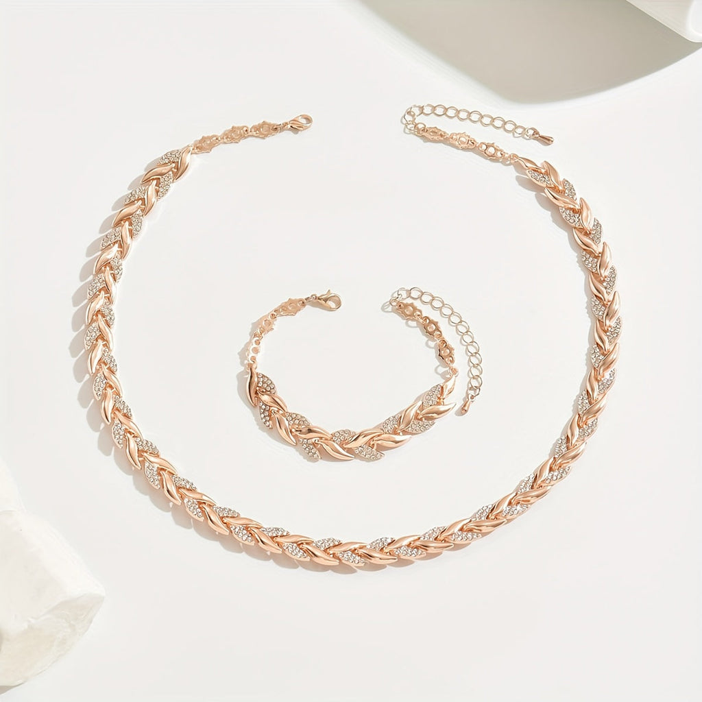 SUENTA Damen Halskette & Armband Meerjungfrau Eleganz Komforts