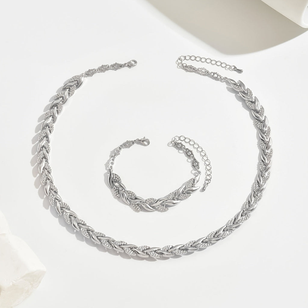 SUENTA Damen Halskette & Armband Meerjungfrau Eleganz Komforts