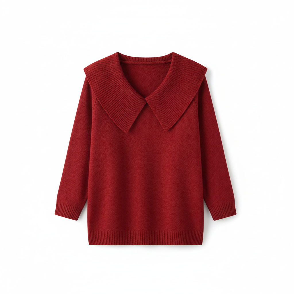 SUENTA Damen Eleganten Warmen Pullover Weichheit Komfort Feminität