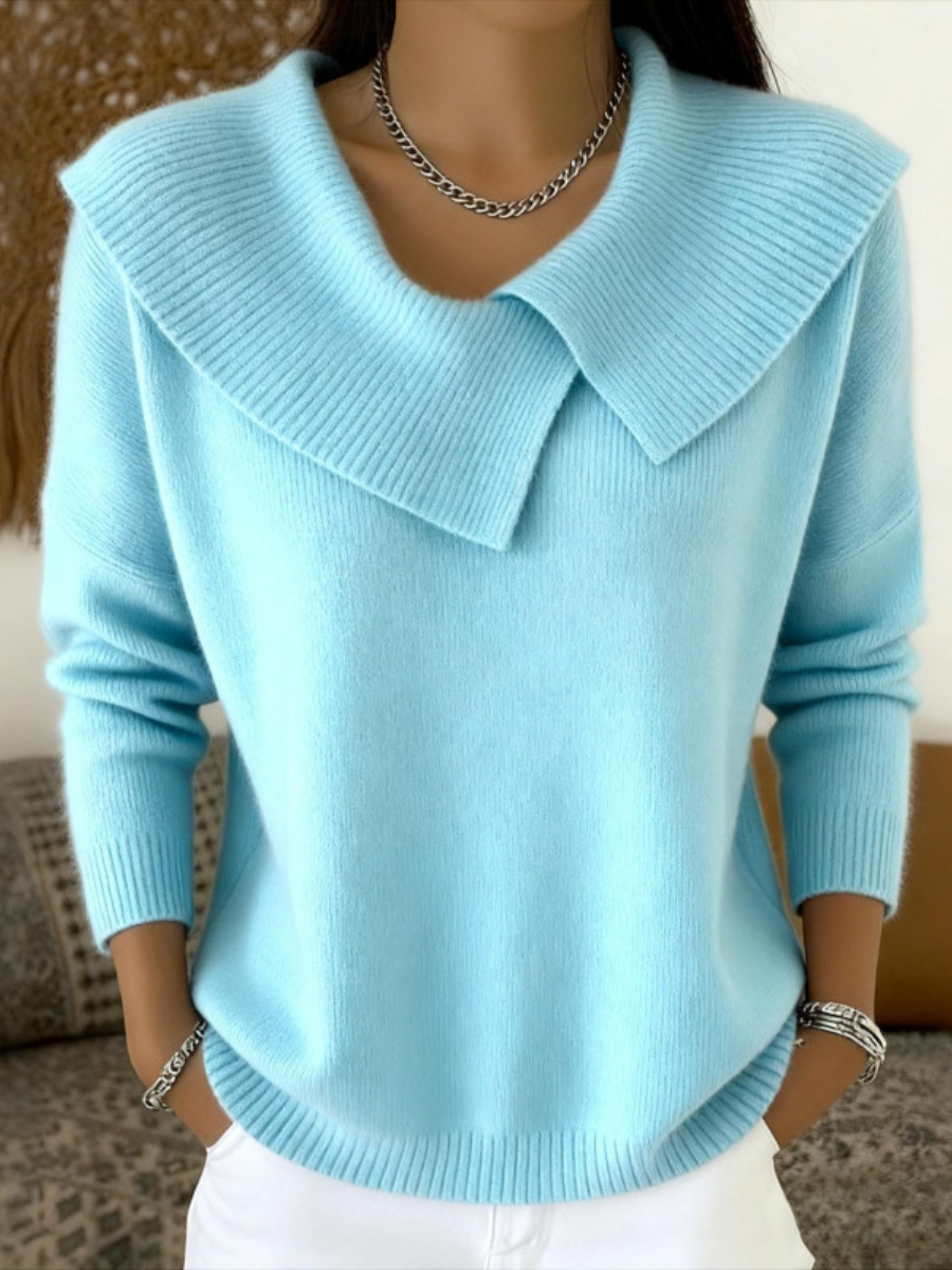 SUENTA Damen Eleganten Warmen Pullover Weichheit Komfort Feminität