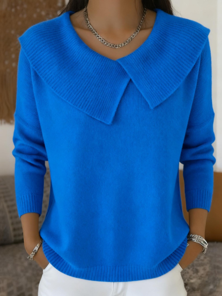 SUENTA Damen Eleganten Warmen Pullover Weichheit Komfort Feminität