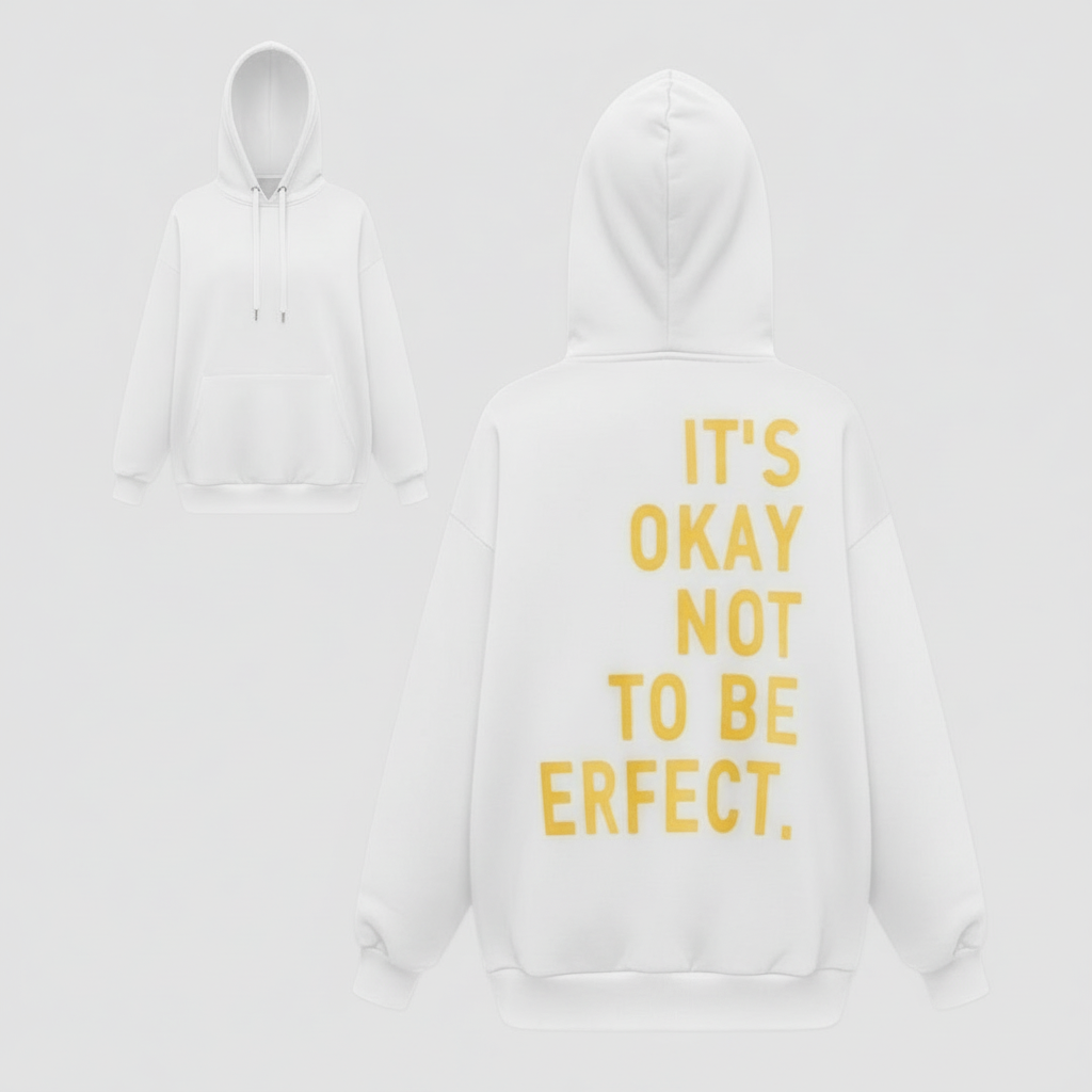 SUENTA Langärmeliger Hoodie Komfortabel Und Modern Schickes Und Originelles Design Weiß