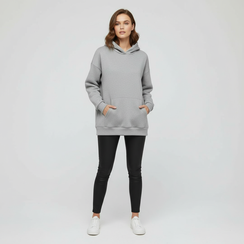 SUENTA Langärmeliger Hoodie Komfortabel Und Modern Schickes Und Originelles Design