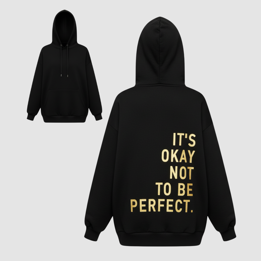 SUENTA Langärmeliger Hoodie Komfortabel Und Modern Schickes Und Originelles Design Schwarz