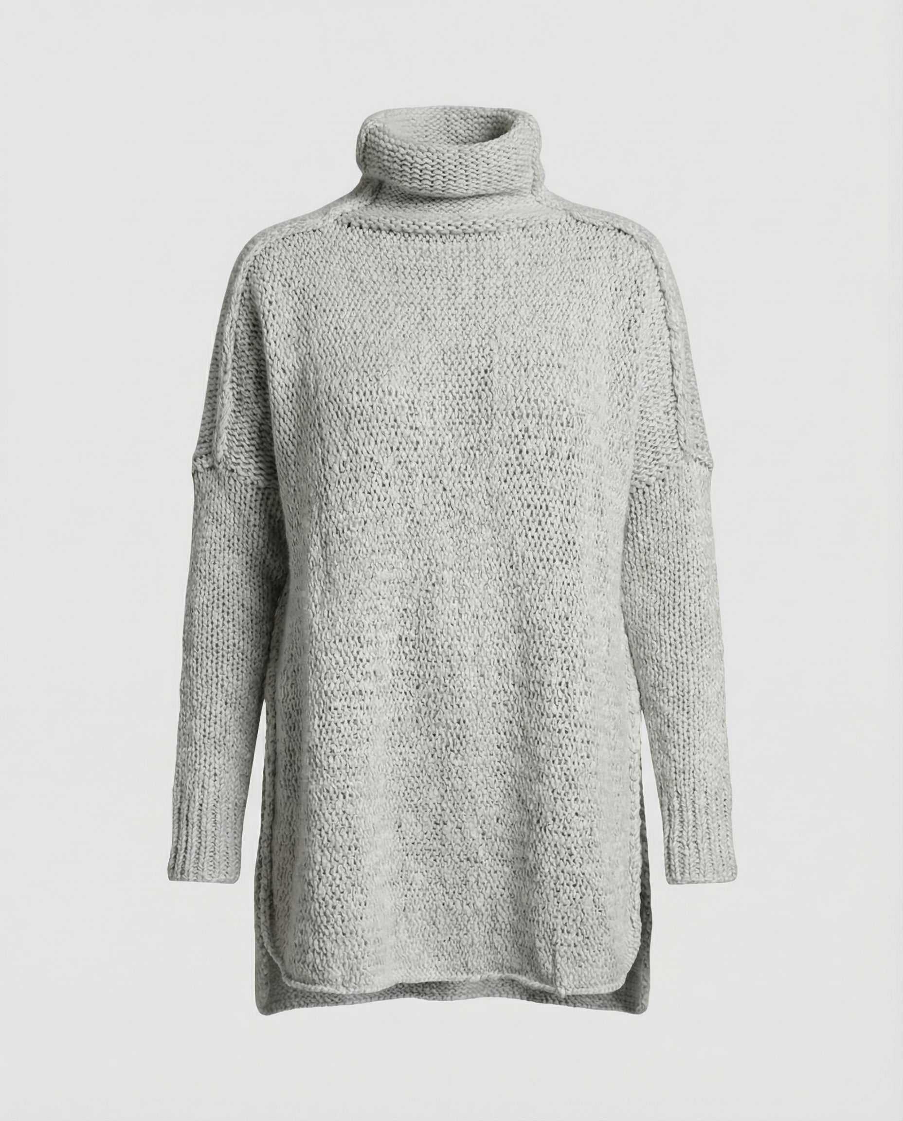 SUENTA Langer Kuscheliger Strickpullover Weichem Mischgarn Und Polyester Warm