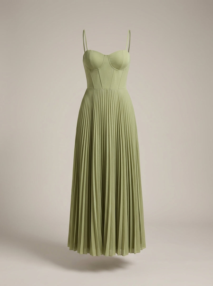 SUENTA Lyra | Langes Kleid für Damen | Maxi-Abendkleid mit Korsett und eleganter Passform