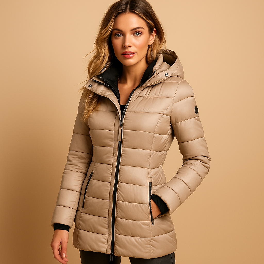 SUENTA Leichte Steppjacke Für Damen Warm Und Stylisch Übergangszeit Khaki