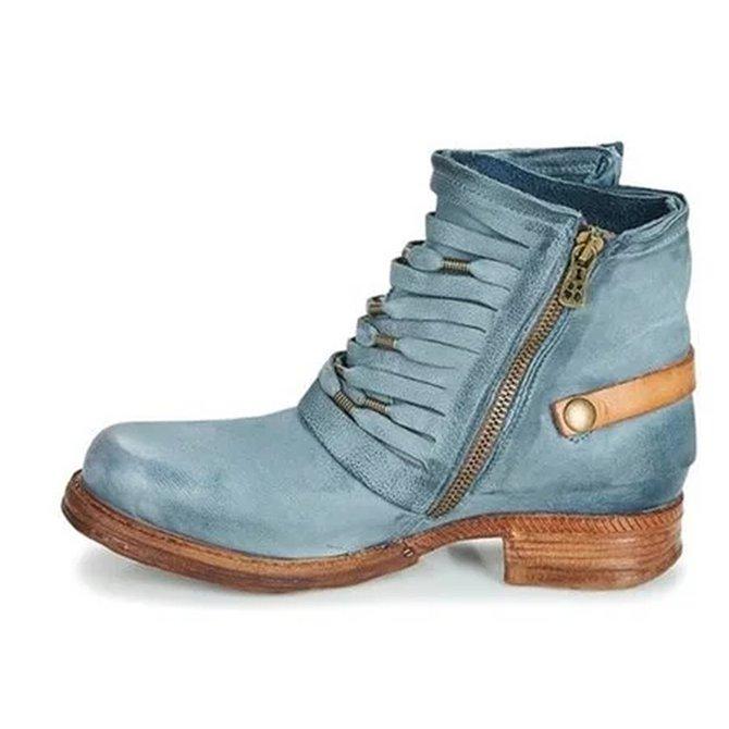 SUENTA Venice Damen Stiefeletten mit Absatz - In Schwarz, Grau und Blau