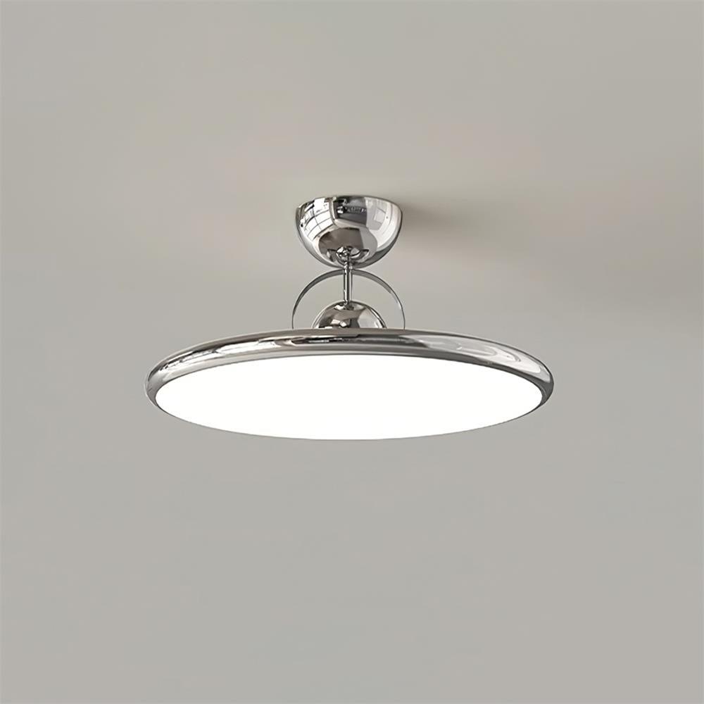 SUENTA Letizia Deckenleuchte Sanftes, Augenfreundliches Licht Lampe Chrom