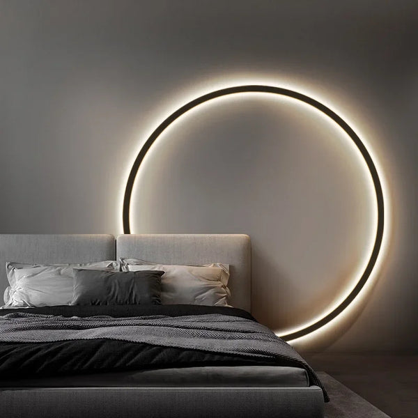 SUENTA Lighting House Essential – Minimalistische runde LED-Wandleuchte USB-Eingang Typ B