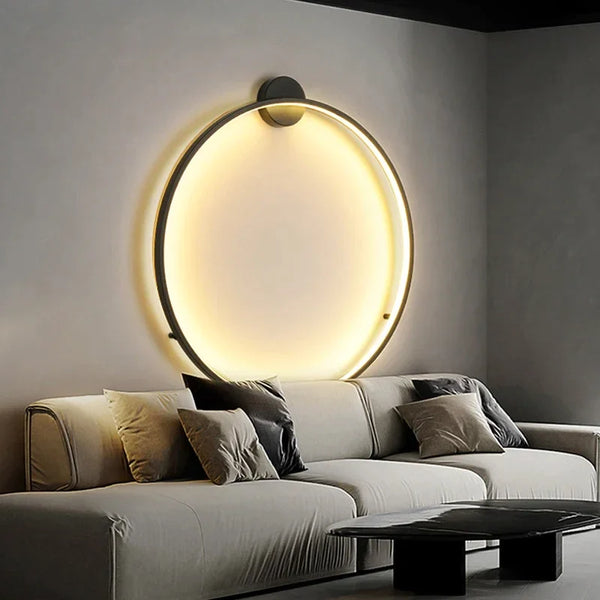 SUENTA Lighting House Essential – Minimalistische runde LED-Wandleuchte AC-Eingang Typ A