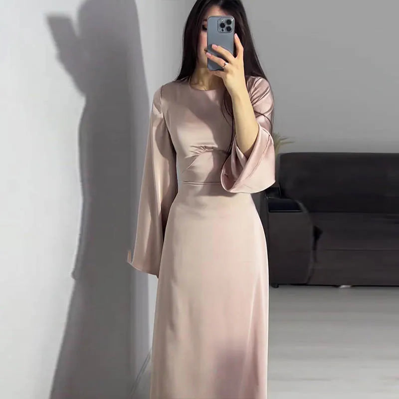 SUENTA Luma | Damen Abendkleid Hochzeit – Elegante Maxi-Länge & Exquisites Finish