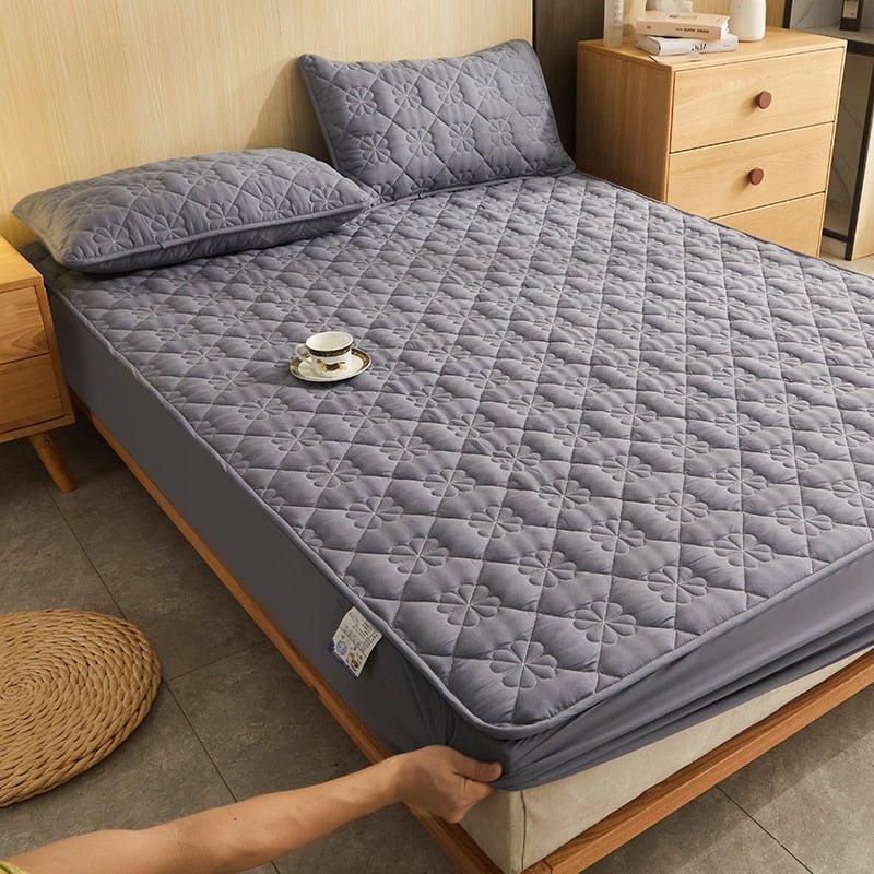 SUENTA Luxuriöse Bettwäsche Set Für Anspruchsvolles Schlafzimmer Grau 200x200xcm