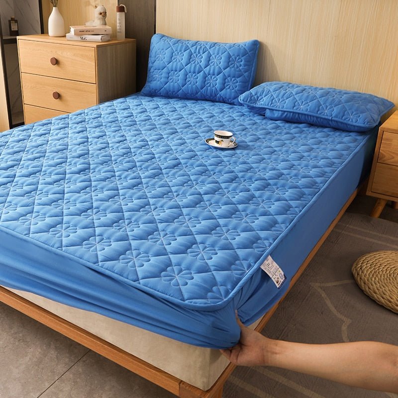 SUENTA Luxuriöse Bettwäsche Set Für Anspruchsvolles Schlafzimmer Blau