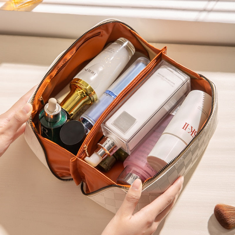 SUENTA Luxuriöse Reisekosmetiktasche Mit Viel Platz Und Ordnung