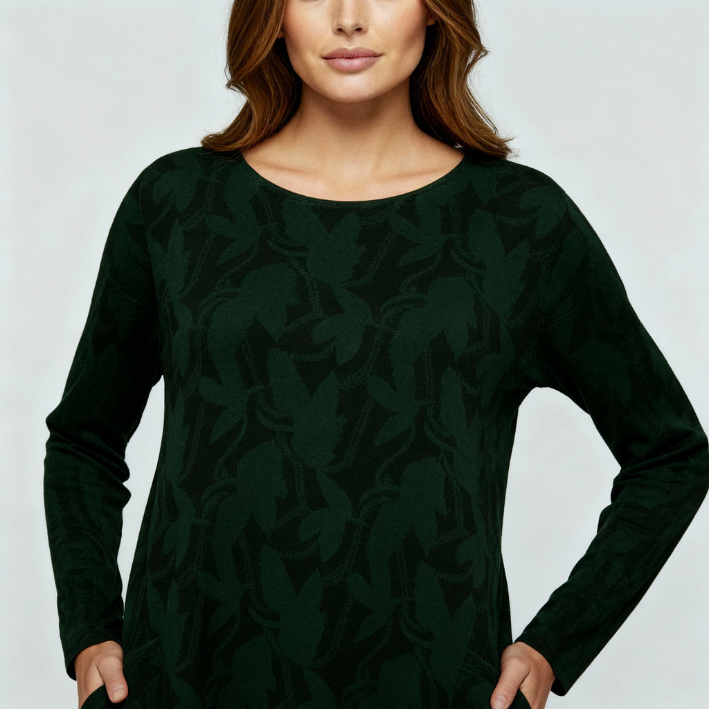SUENTA Winterkleid Winterlook Luxus Eleganz Stil, Komfort Aussagekräftige Muster