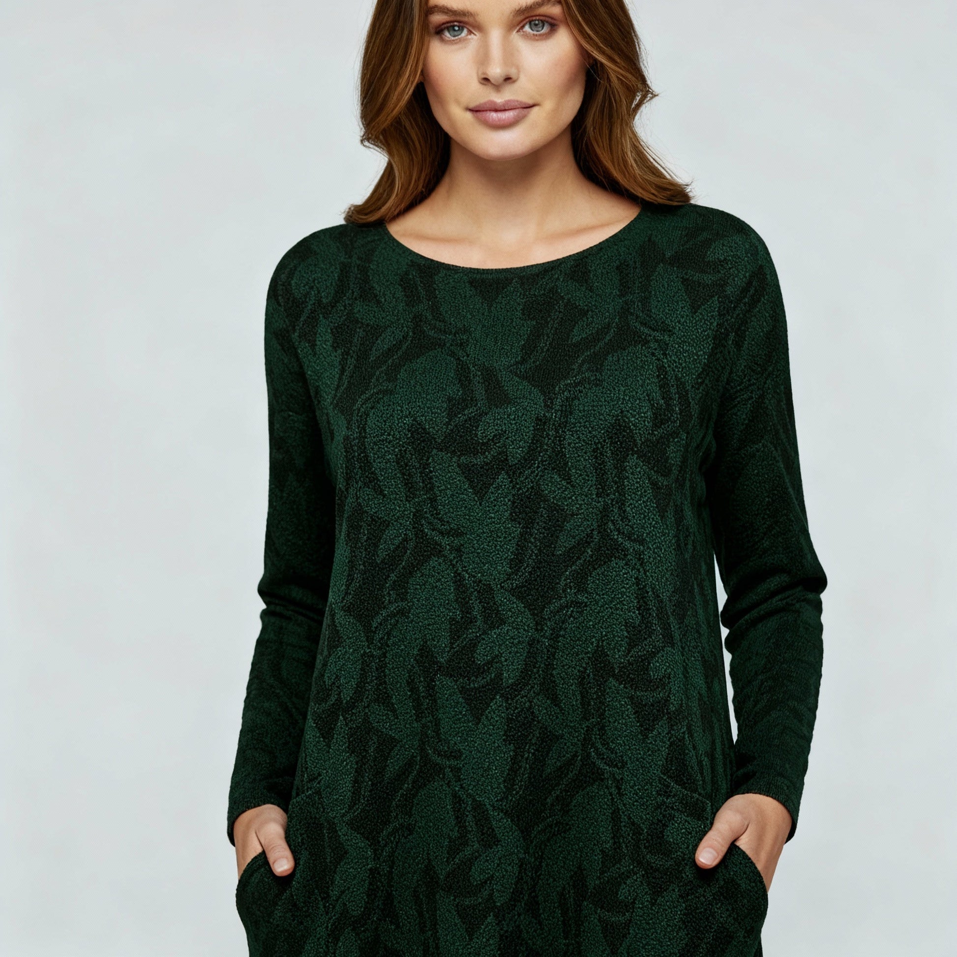 SUENTA Winterkleid Winterlook Luxus Eleganz Stil, Komfort Aussagekräftige Muster