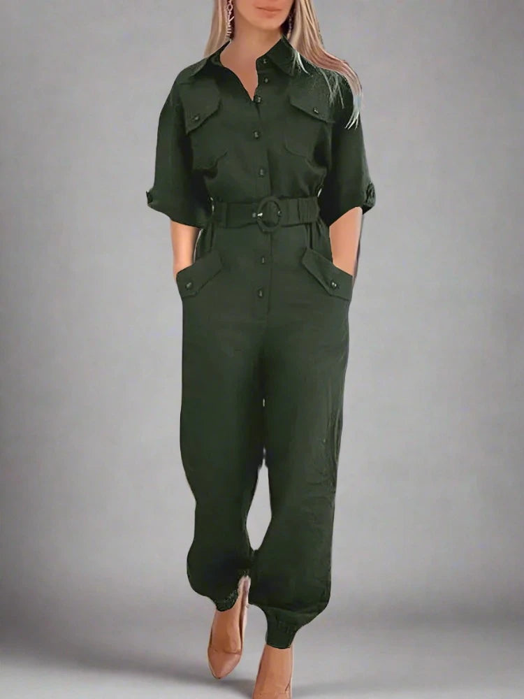 SUENTA Marquise Dame Jumpsuit – Cargo Style & Praktiske Detaljer
