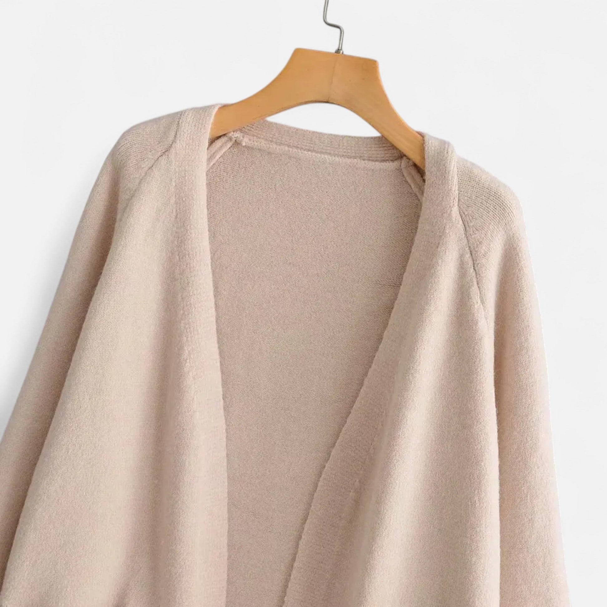 SUENTA Damen Strickjacke Dicke Strickqualität – V-Ausschnitt & Lagenlook