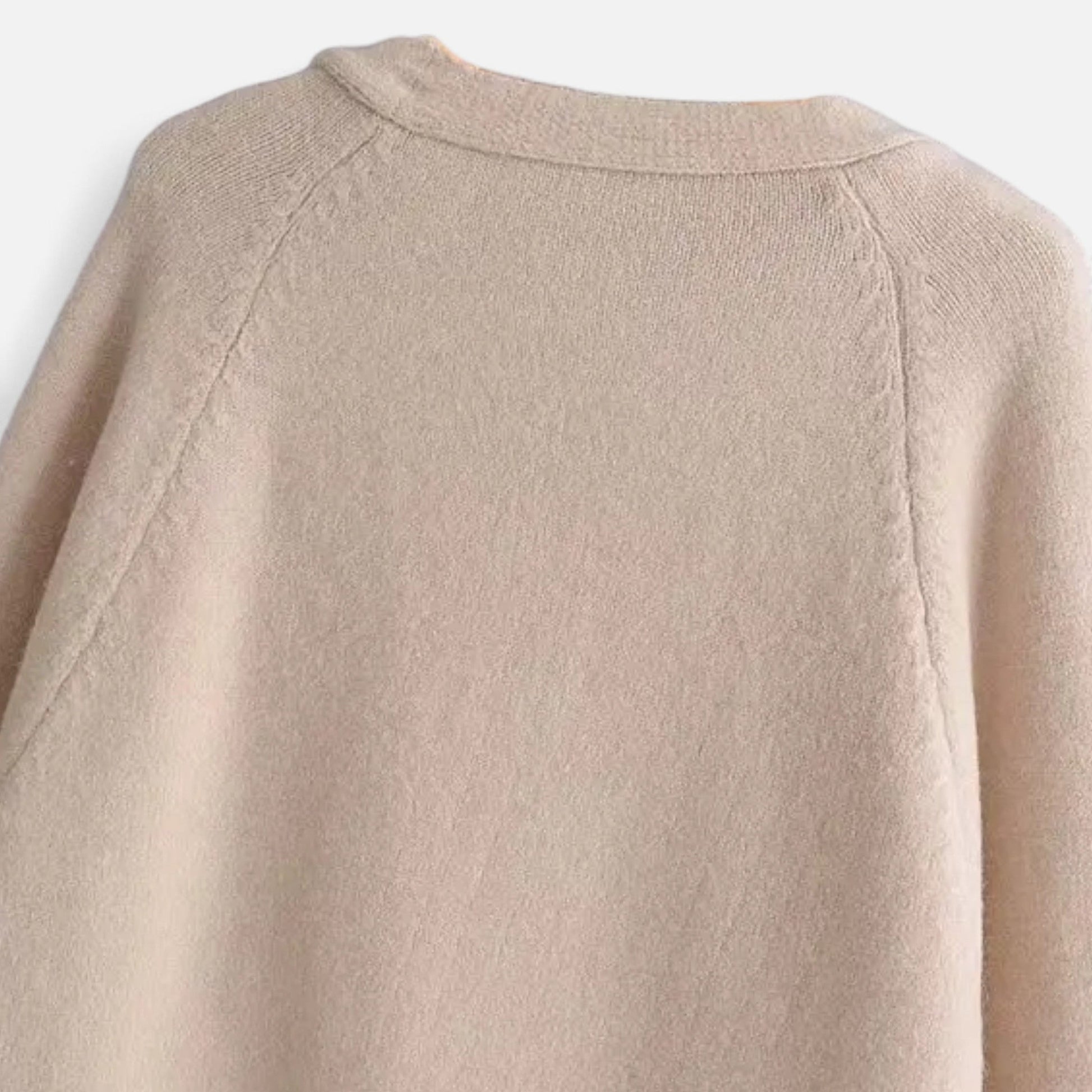 SUENTA Damen Strickjacke Dicke Strickqualität – V-Ausschnitt & Lagenlook
