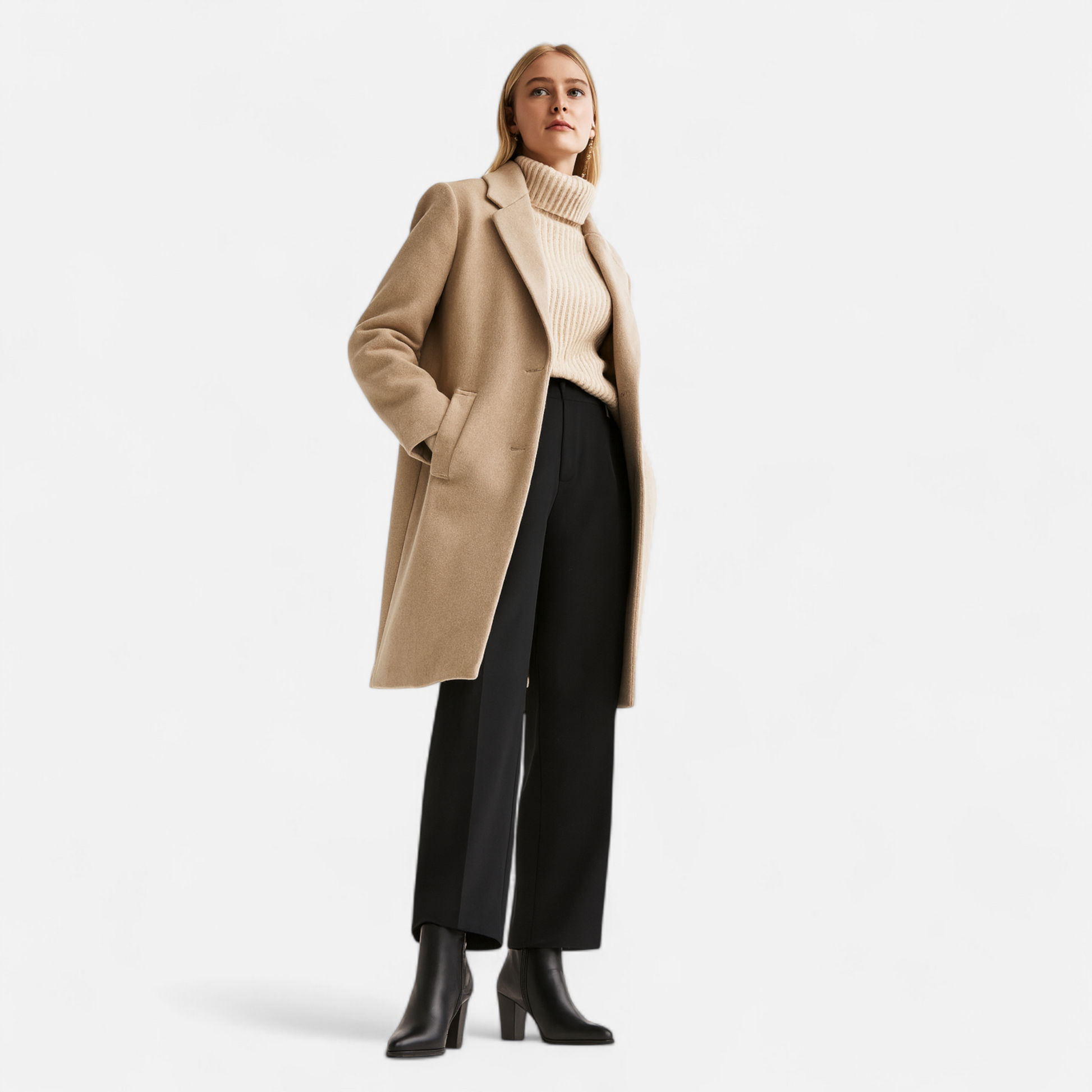 SUENTA Damen Retro-Stiefel Reißverschluss – Vintage-Leder & Komfort-Fit