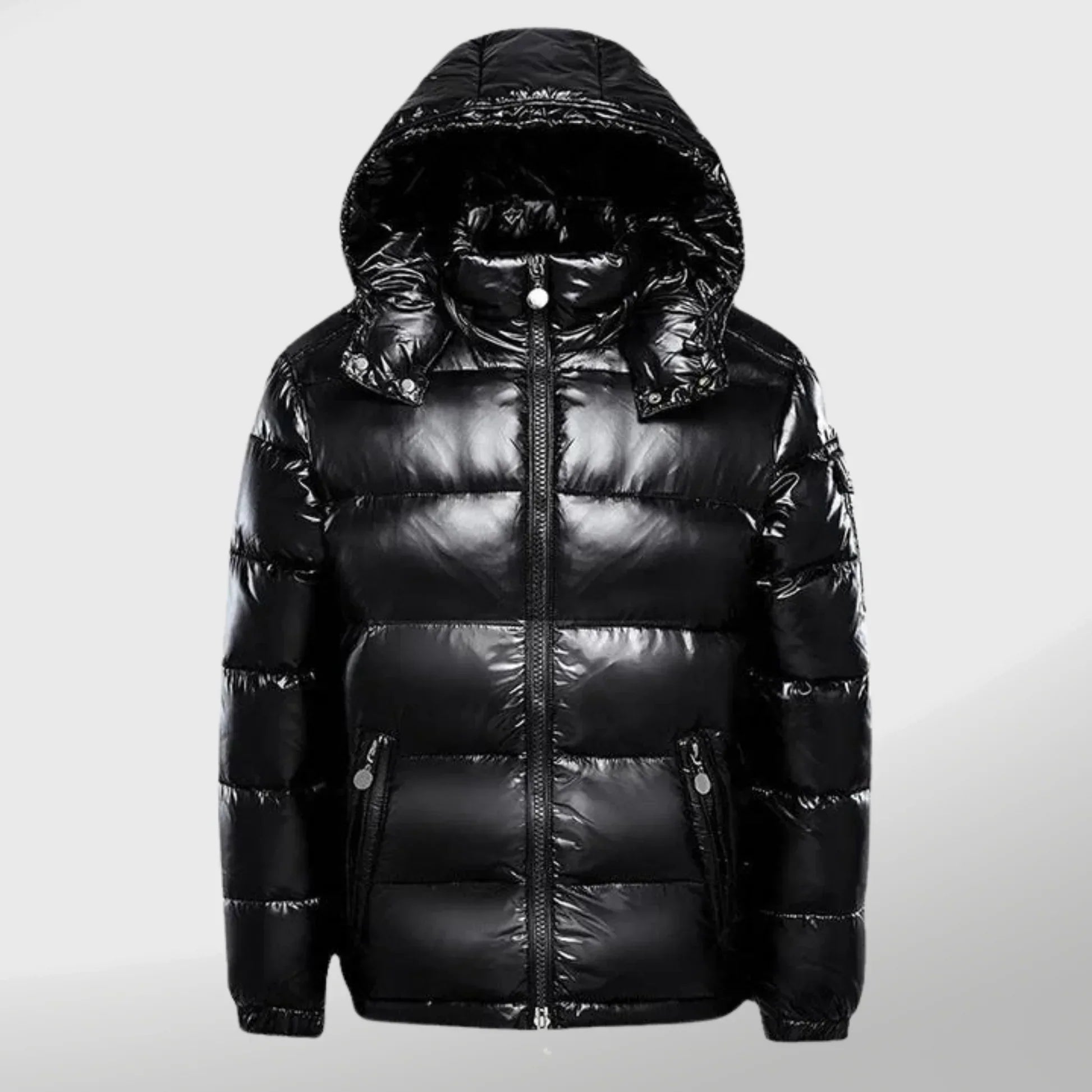 SUENTA Pufferjacke Lange Stylisch Warm Elegante Täglichen Gebrauch Schwarz