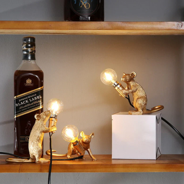 SUENTA Maus Tischlampe Aus Kunststoff Verspielte Beleuchtung