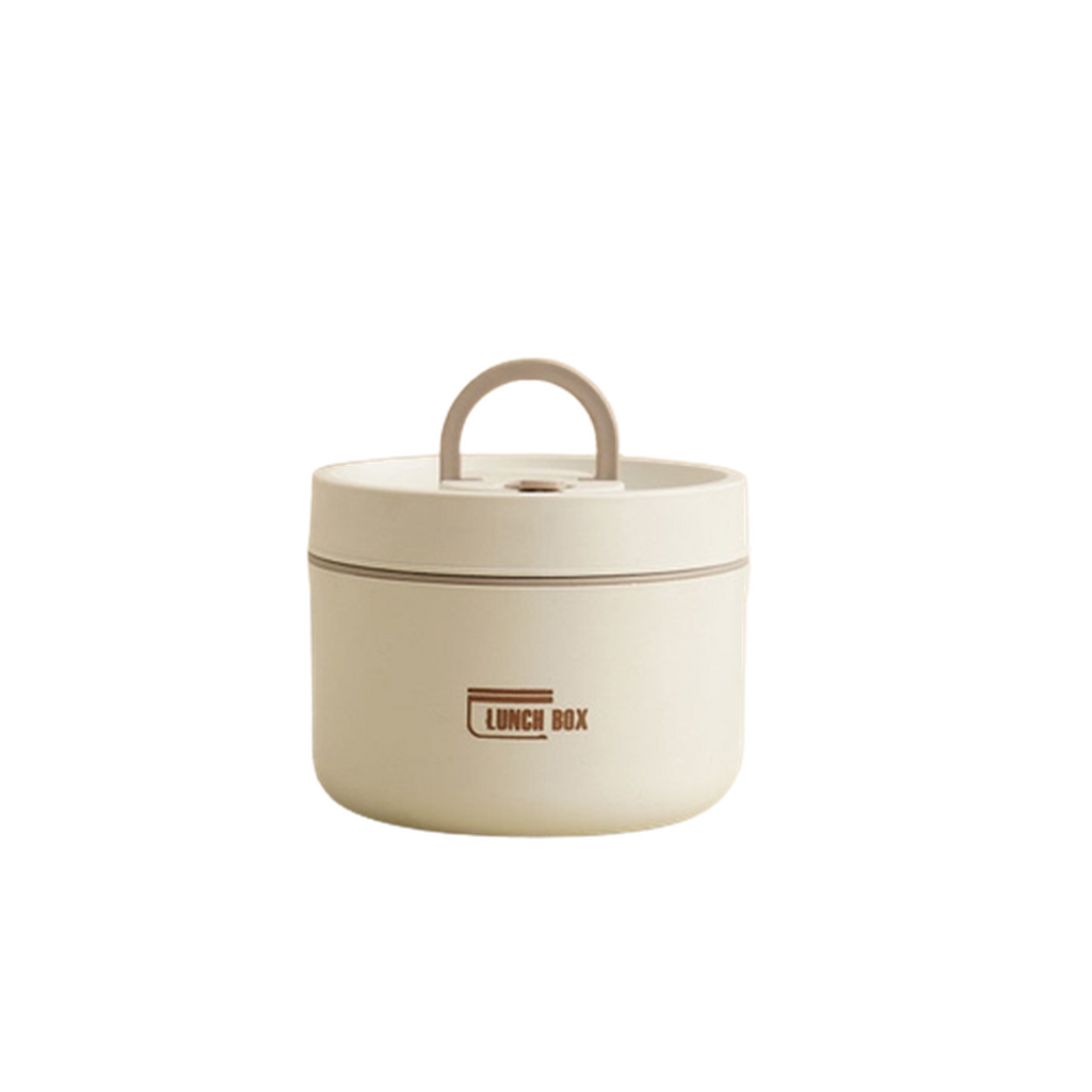 SUENTA Mehrschichtige Isolierte Lunchbox Kostenlose Tragetasche Weiß Groß