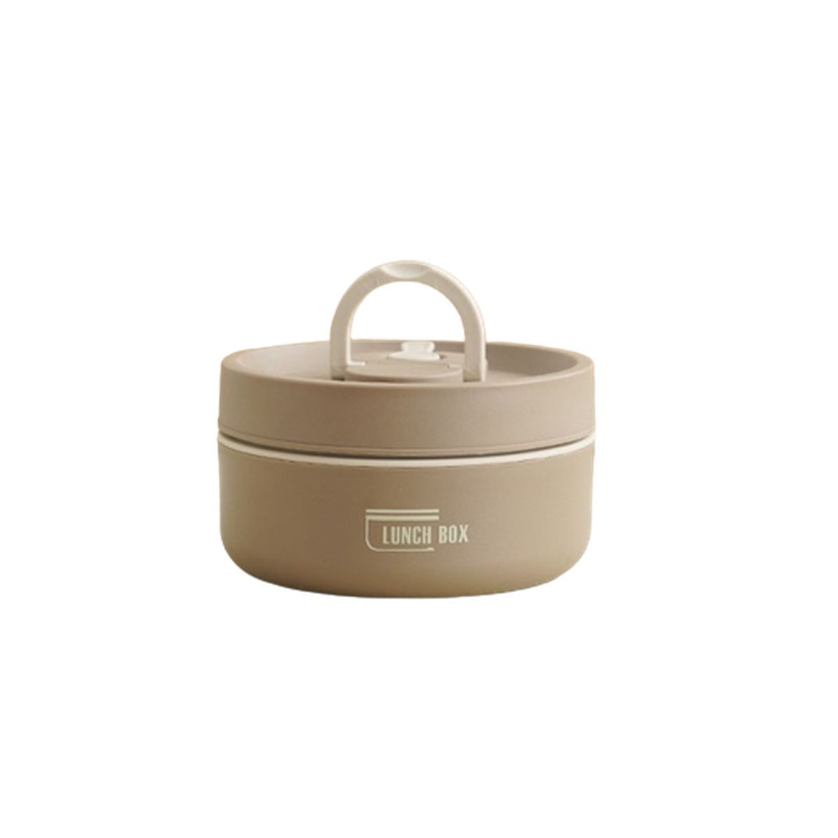 SUENTA Mehrschichtige Isolierte Lunchbox Kostenlose Tragetasche Braun Klein