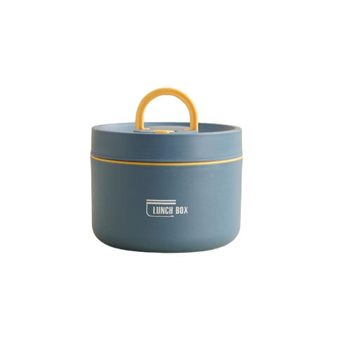 SUENTA Mehrschichtige Isolierte Lunchbox mit GRATIS Tragetasche - ThermoBox Blau Groß
