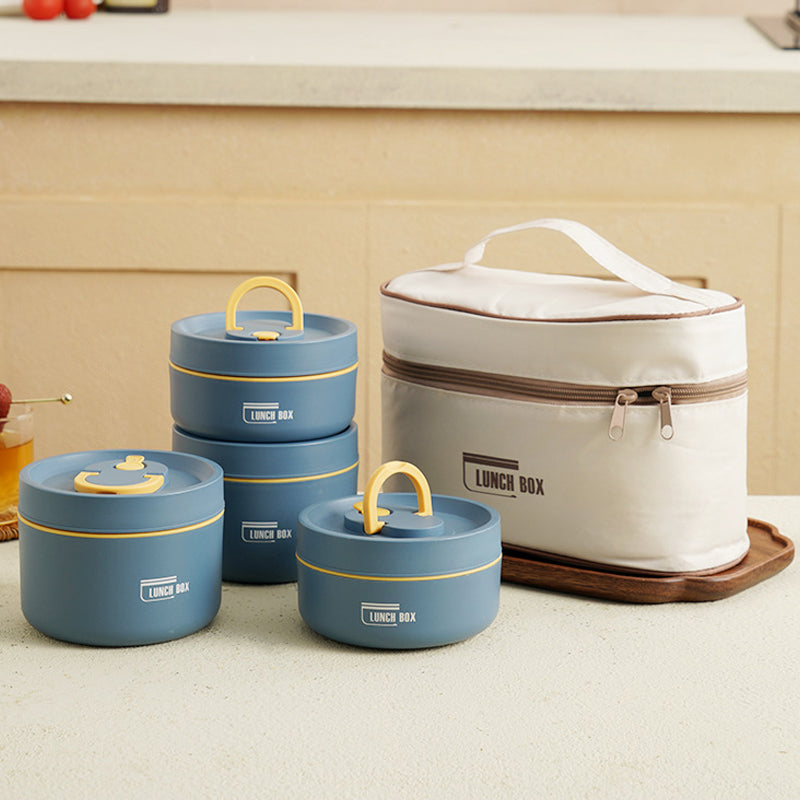 SUENTA Mehrschichtige Isolierte Lunchbox mit GRATIS Tragetasche - ThermoBox