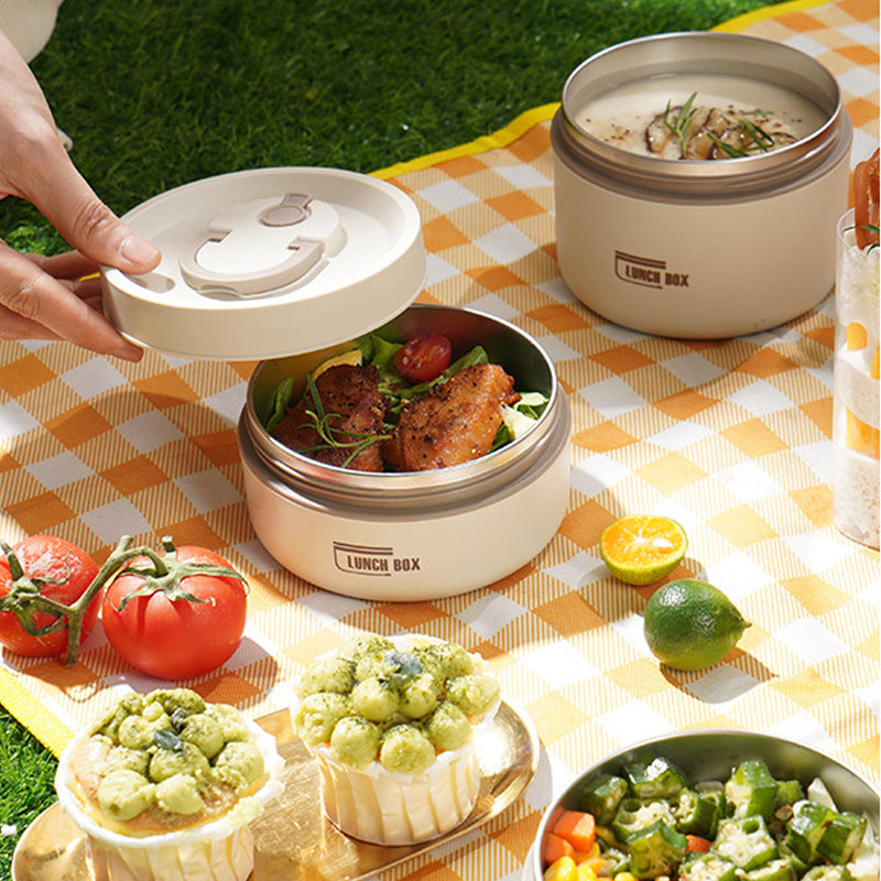 SUENTA Mehrschichtige Isolierte Lunchbox mit GRATIS Tragetasche - ThermoBox