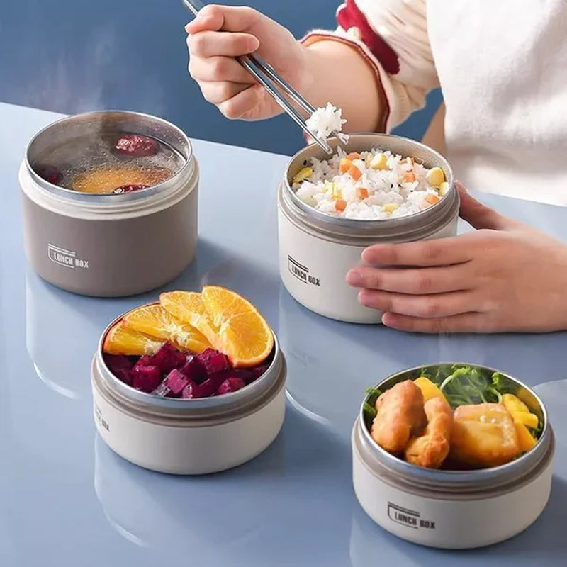 SUENTA Mehrschichtige Isolierte Lunchbox mit GRATIS Tragetasche - ThermoBox