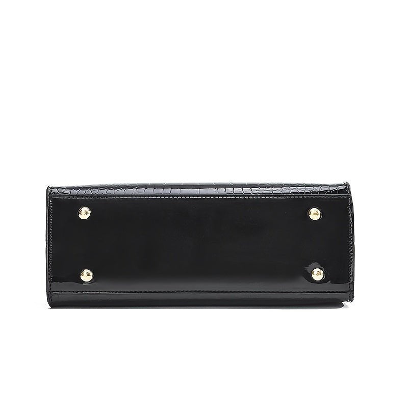 SUENTA Sophé | Glänzende Krokodil Handtasche