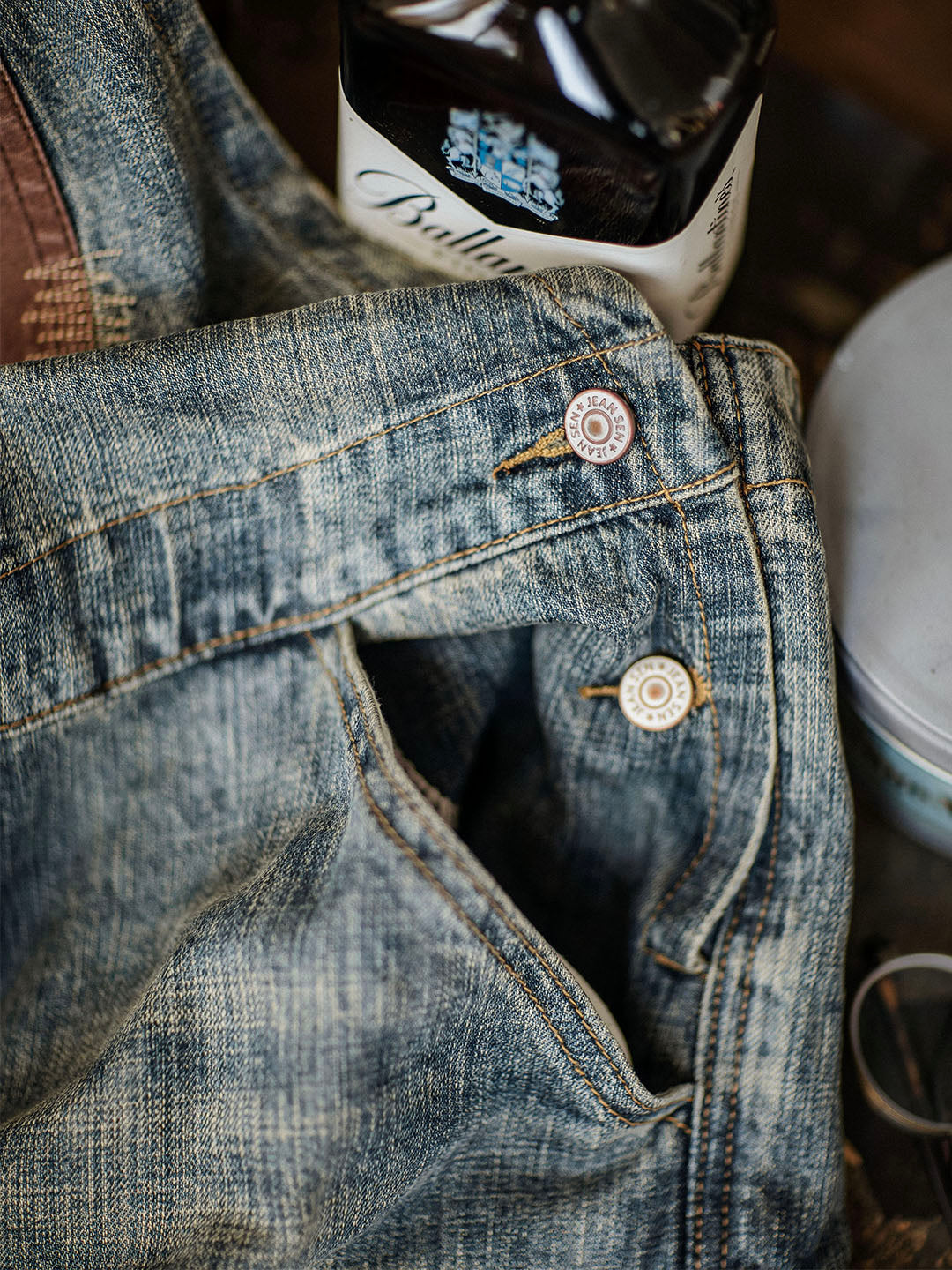 SUENTA Herren-Latzhosen Denim All-In-One-Kleidungsstück Vielseitig
