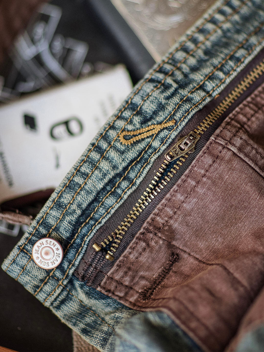 SUENTA Herren-Latzhosen Denim All-In-One-Kleidungsstück Vielseitig
