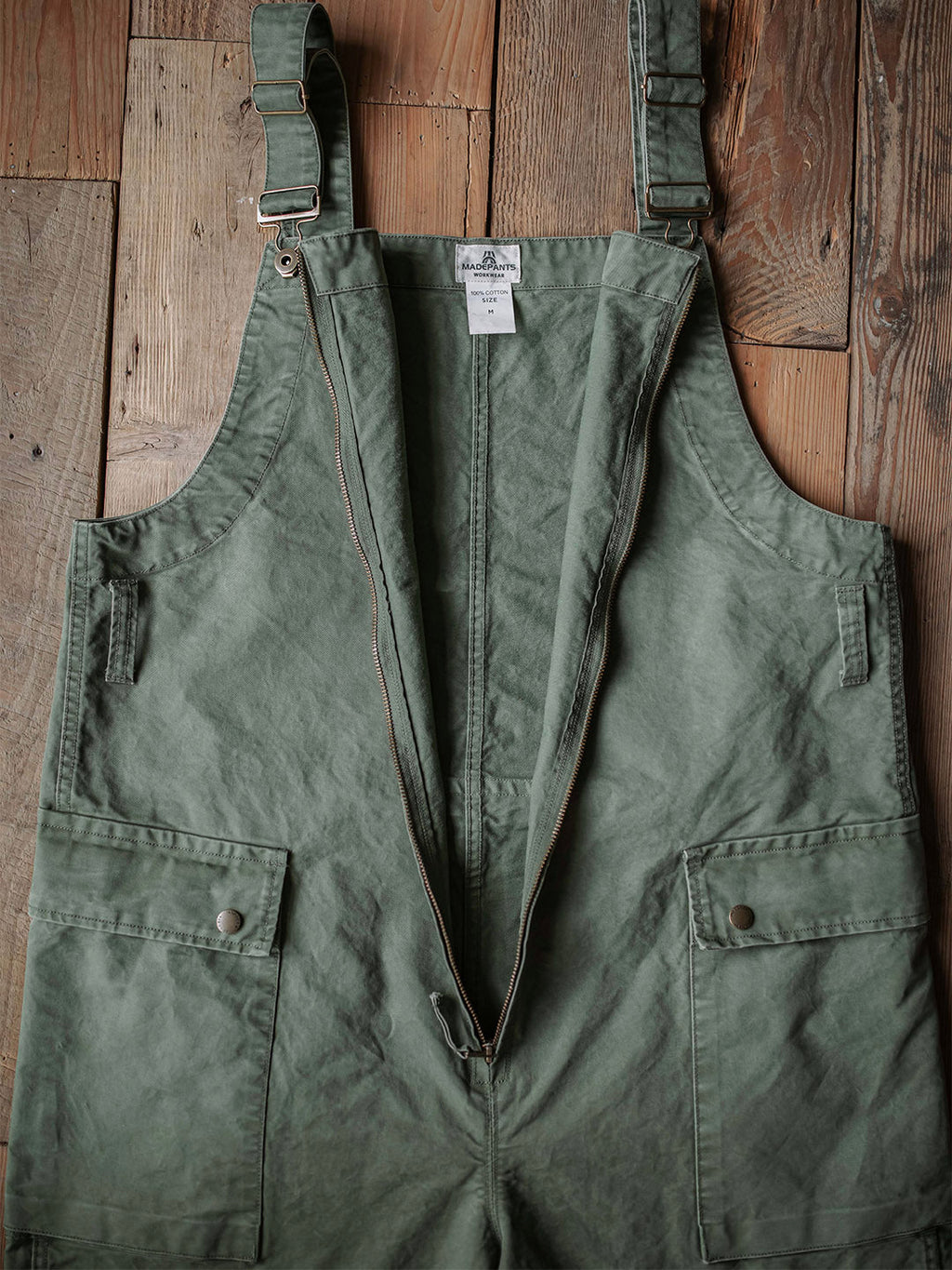 SUENTA Zipper Latzhosen 12oz Baumwoll-Twill Winddicht Abriebfest - Overall