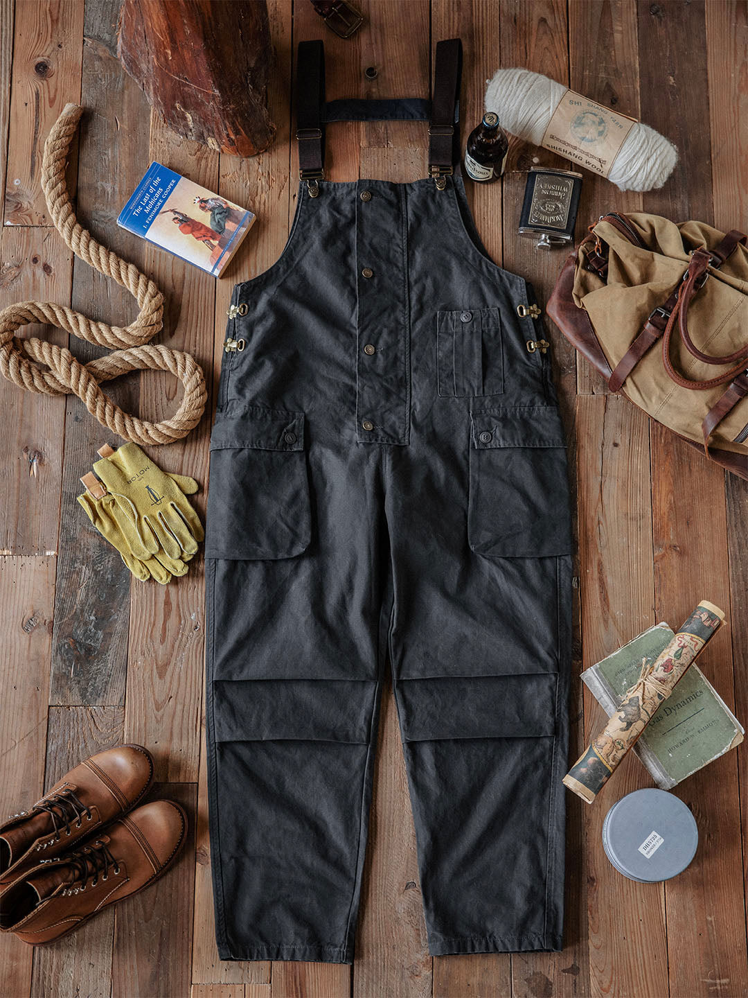 SUENTA Herren Latzhose Aus Canvas Langlebigkeit Und Funktionalität - Overall