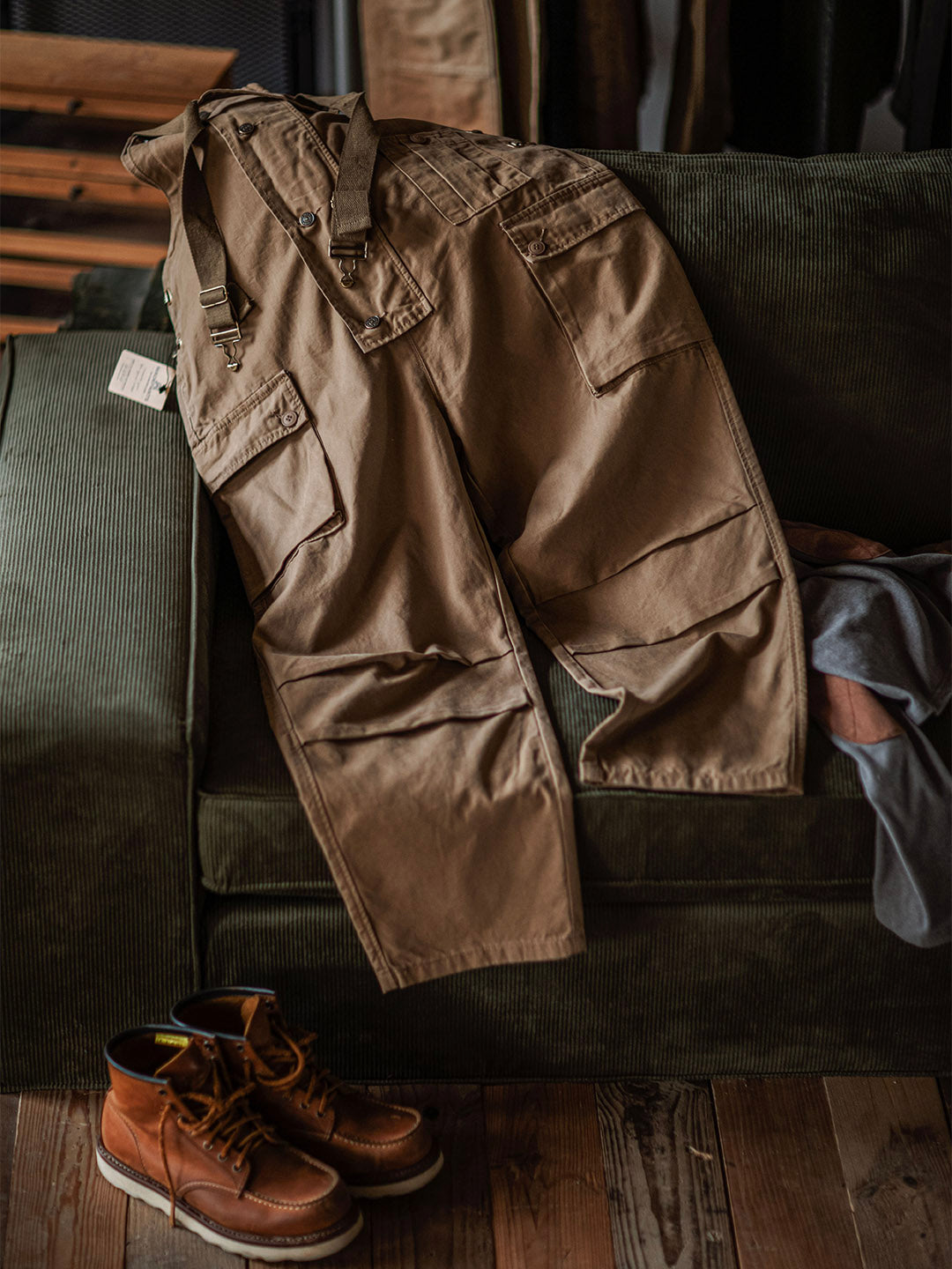 SUENTA Herren Latzhose Aus Canvas Langlebigkeit Und Funktionalität - Overall