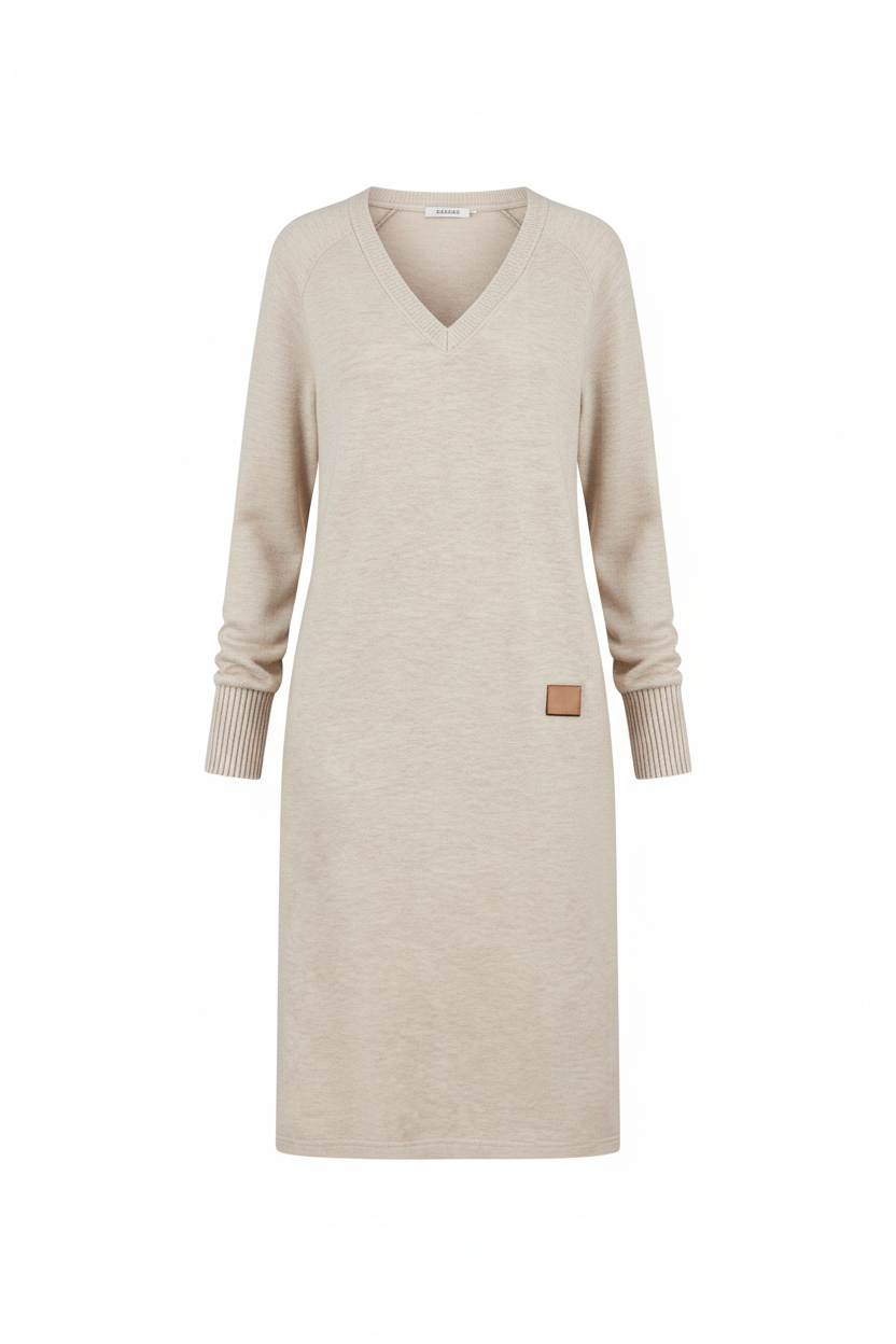 SUENTA Damen-Strickkleid – Weicher Stretch & Elegante Weiblichkeit