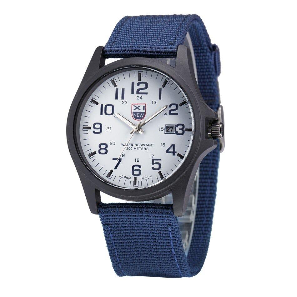 SUENTA Militärstil Wasserdichte Analoge Armbanduhr Zifferblatt Blau