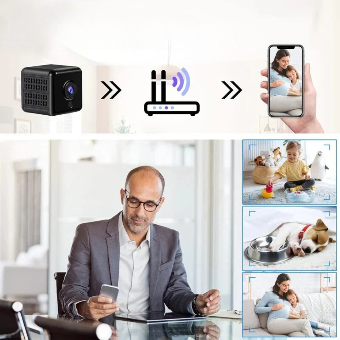 SUENTA Mini Wireless Sicherheitskamera Mit 1080P HD-Video 2.4G WiFi