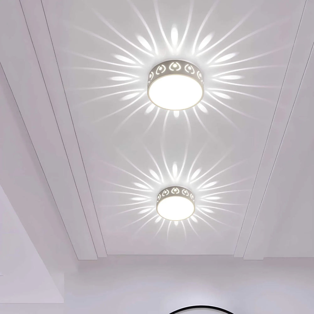 SUENTA Moderne LED Deckenleuchte Schlankes Profil Sanftes Licht Kaltweiß