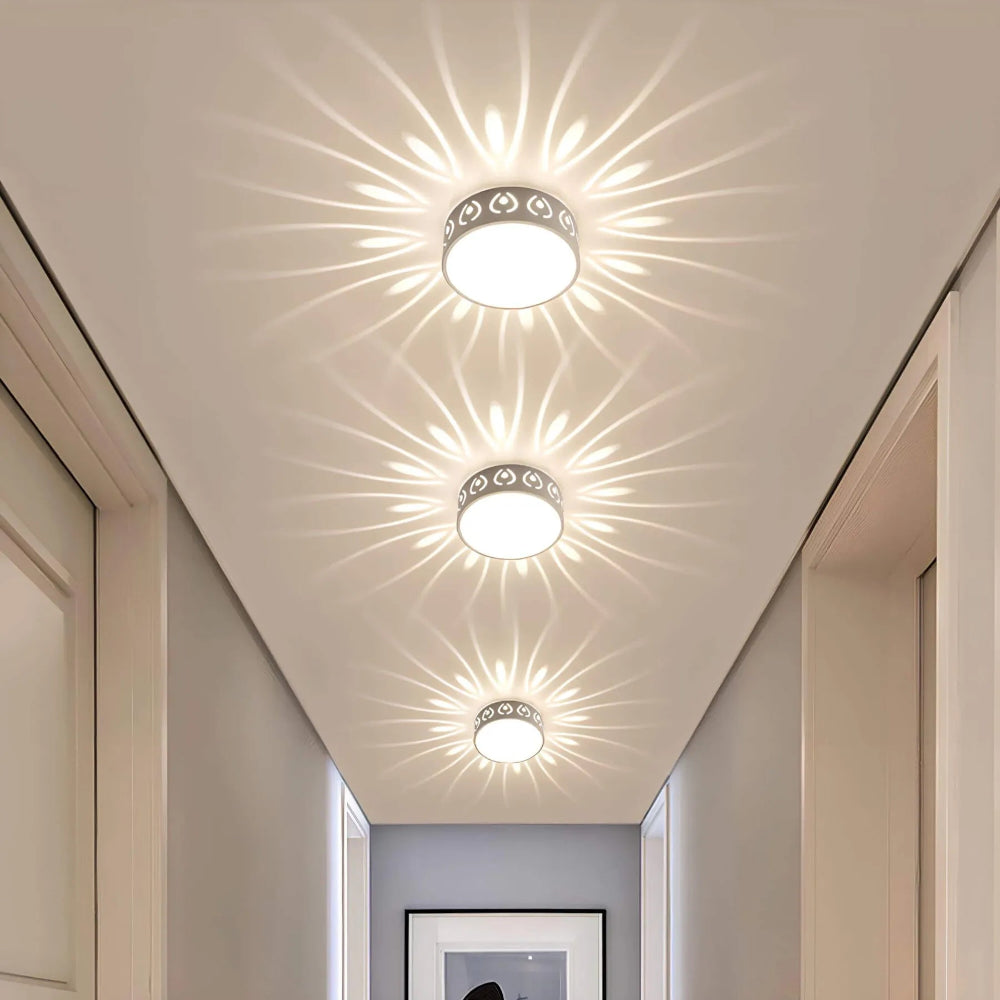 SUENTA Moderne LED Deckenleuchte Schlankes Profil Sanftes Licht Warmweiß