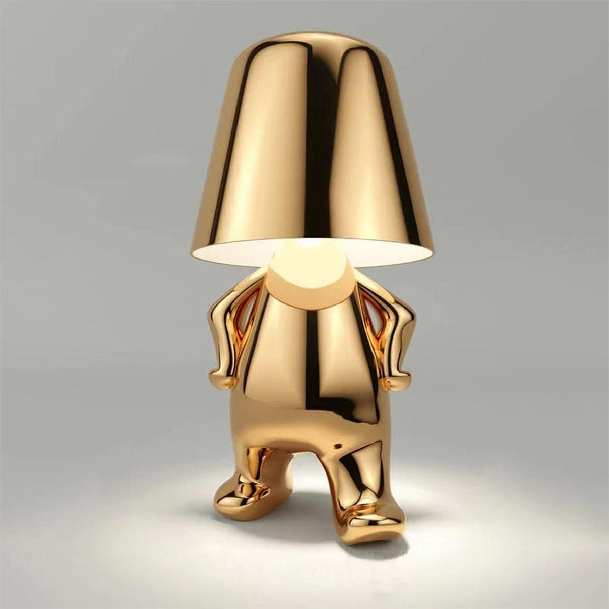 SUENTA Moderne Tischlampe Mit Einstellbarer Helligkeit Kabellos Walking Gold
