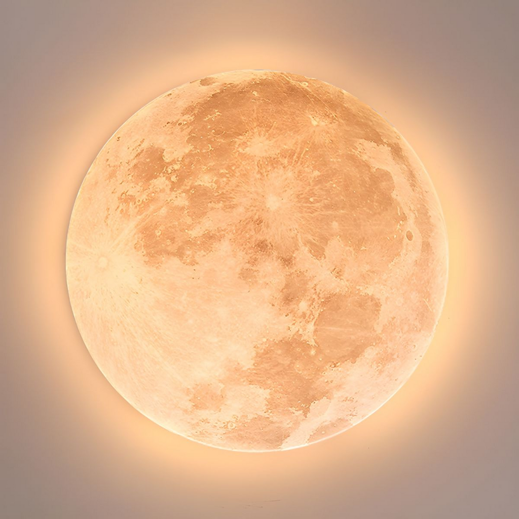 SUENTA Moon Round LED-Deckenleuchte Minimalistisches Design Licht